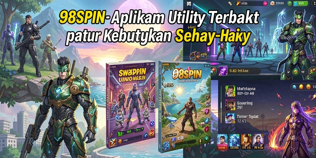 Tampilan utama aplikasi 98SPIN dengan fitur Utility yang bermanfaat.
