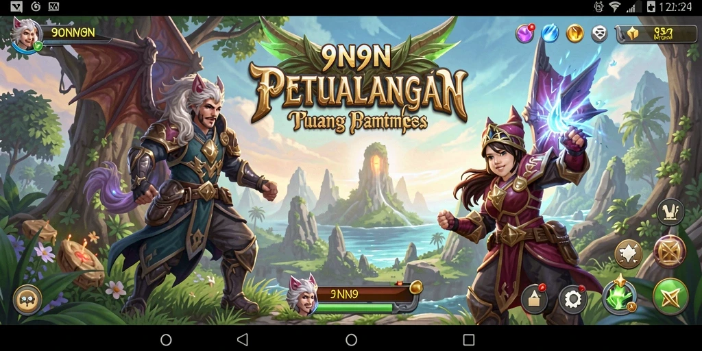 Gameplay menakjubkan dengan grafis RPG yang memukau.