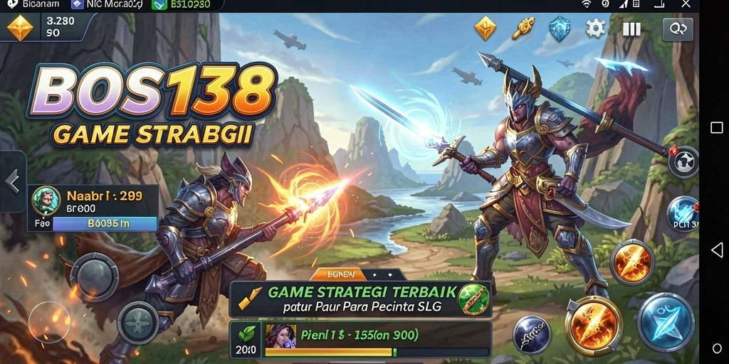 Tampilan gameplay seru dan strategis dalam BOS138.