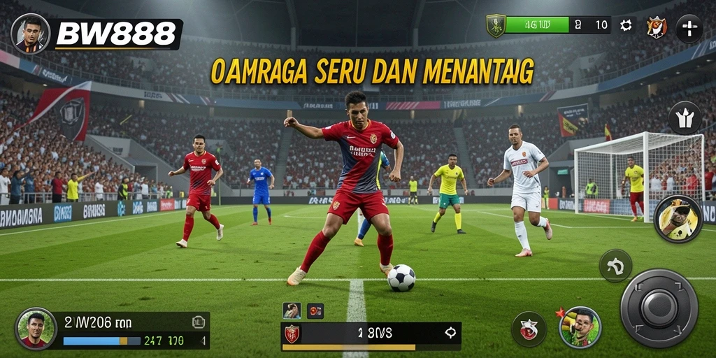 Tampilan screenshot BW888 saat pertandingan seru dalam olahraga.