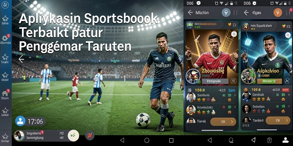 Tampilan utama D06 menampilkan pilihan taruhan olahraga secara jelas dan menarik.