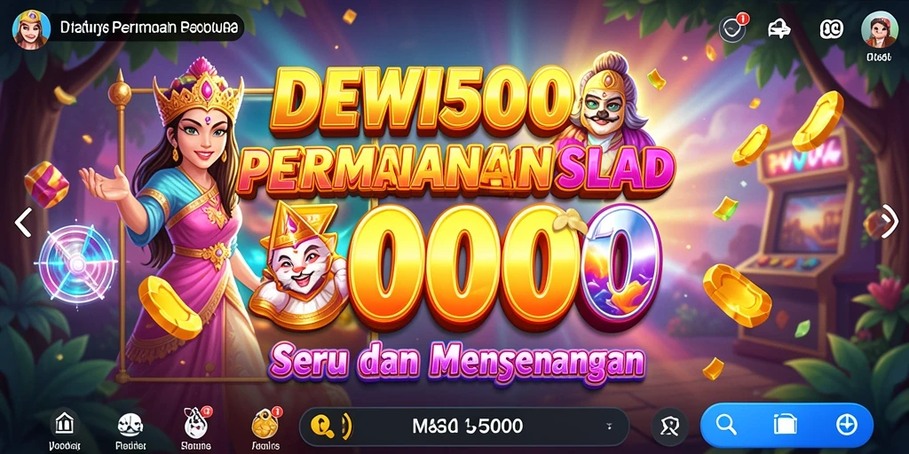 Tampilan gameplay menarik di DEWI5000 dengan berbagai mesin slot.