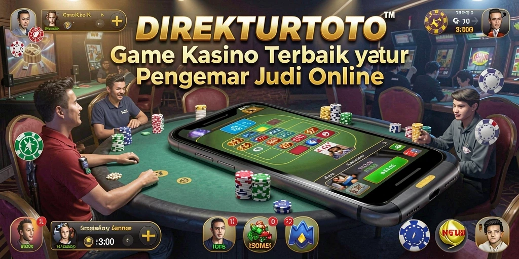 Tampilan gameplay <strong>DIREKTURTOTO</strong> yang menegangkan dan penuh warna.