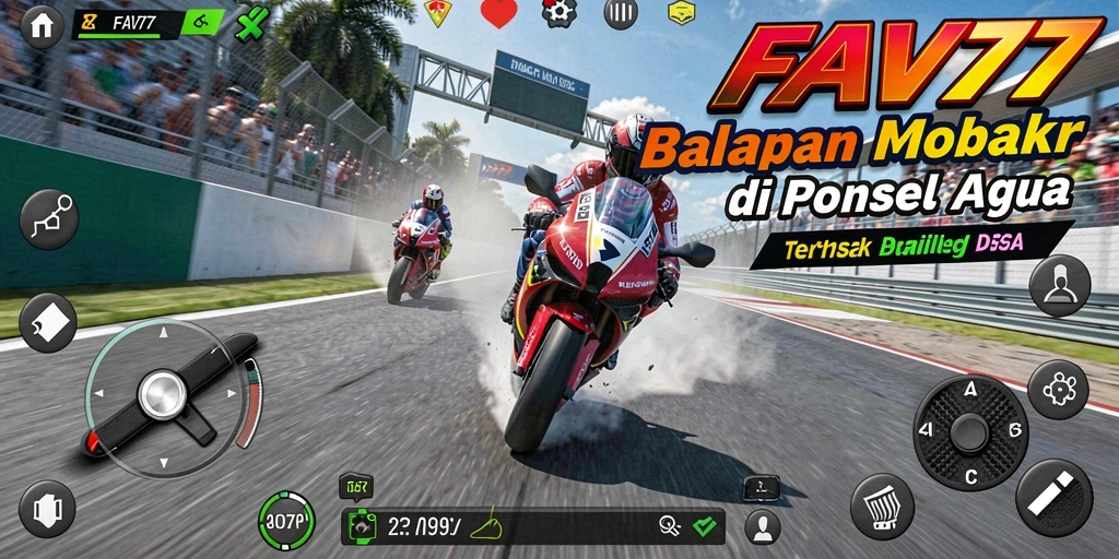 Tampilan menarik gameplay balapan motor di FAV77.