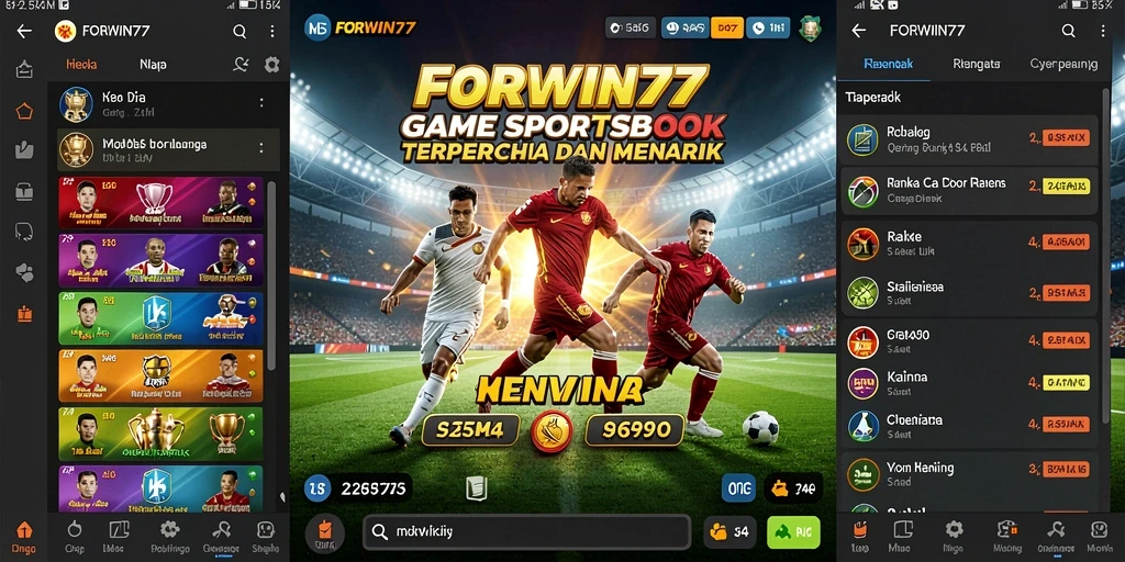 Tampilan utama gameplay sportsbook dengan berbagai taruhan menarik.