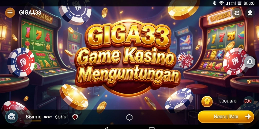 Tampilan menarik dari gameplay GIGA33 dengan suasana Kasino.