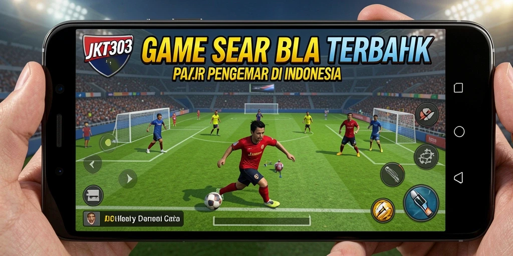 Tampilan gameplay JKT303 yang mendebarkan dengan aksi sepak bola yang intens.
