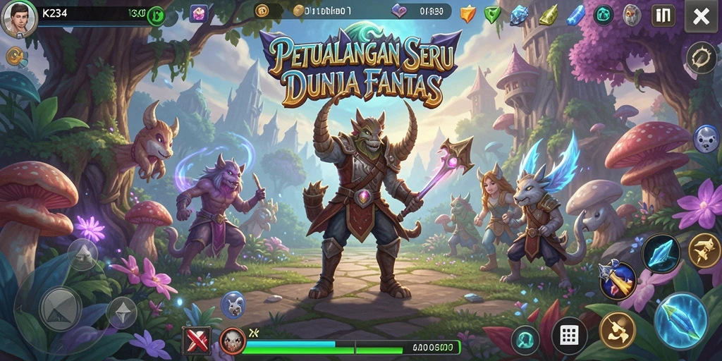 Tampilan gameplay K234 yang menarik dan menantang di dunia petualangan.