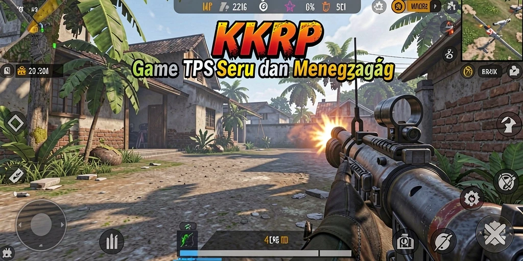 Tangkapan layar gameplay KKRP menampilkan aksi pertempuran seru dan dinamis.