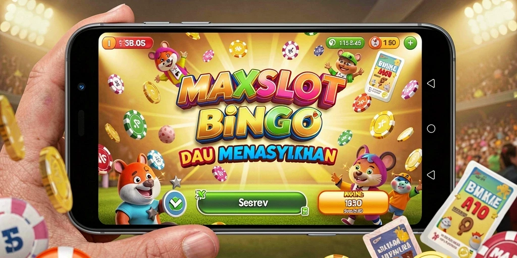 Tampilan gameplay MAXSLOT dengan keseruan Bingo yang menegangkan.