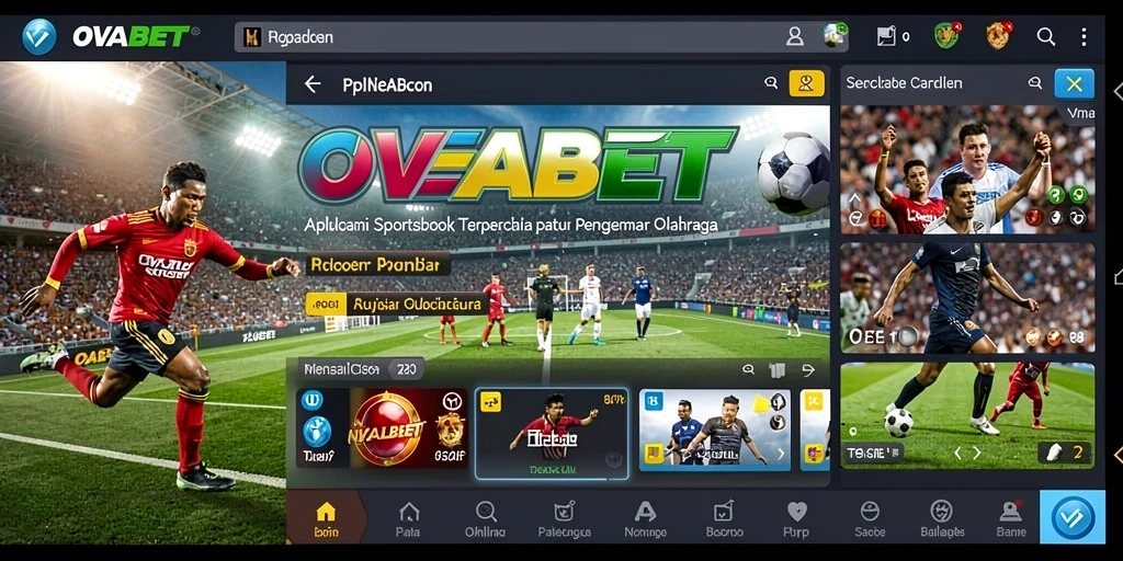 Tampilan menarik dari gameplay taruhan olahraga di OVABET.