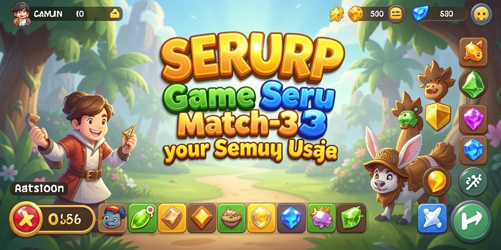 Tampilan seru gameplay SERURP dengan grafis colorful dan menarik.