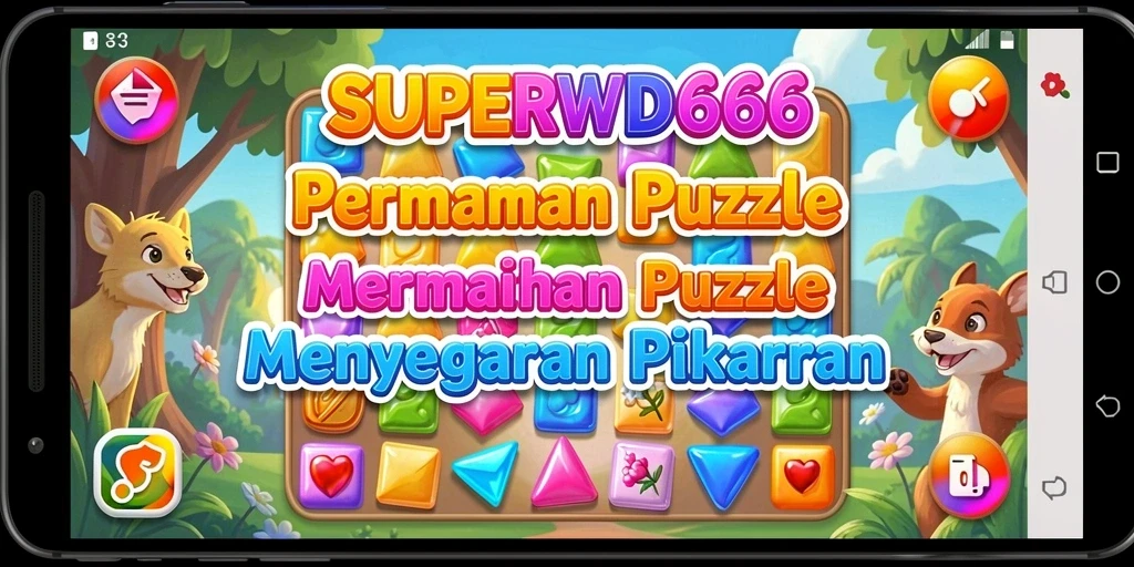 Screenshot gameplay menarik SUPERWD666 menampilkan tantangan Puzzle yang mengasyikkan.