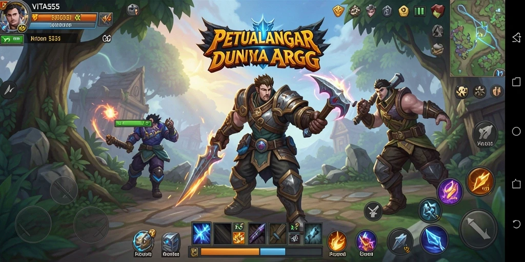 Gameplay mendebarkan dalam dunia fantasi ARPG VITA555.