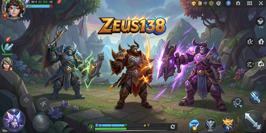 Tangkapan layar menunjukkan aksi seru dari gameplay MMORPG ZEUS138.